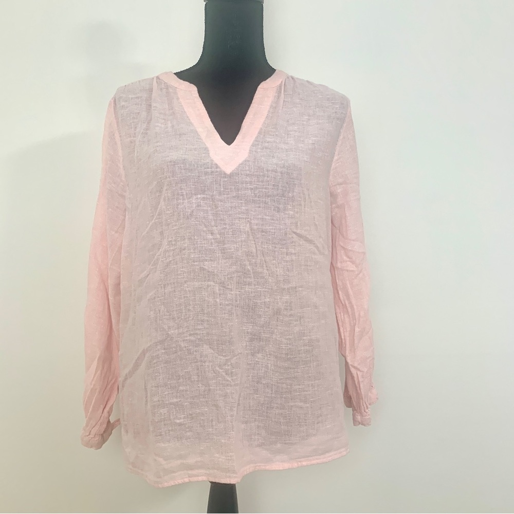 Old Navy Soft Long Sleeve Lightweight Pink Shirt M